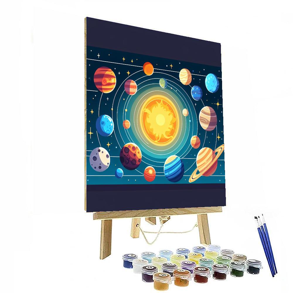 Solar System Fun Painting Number Kit
