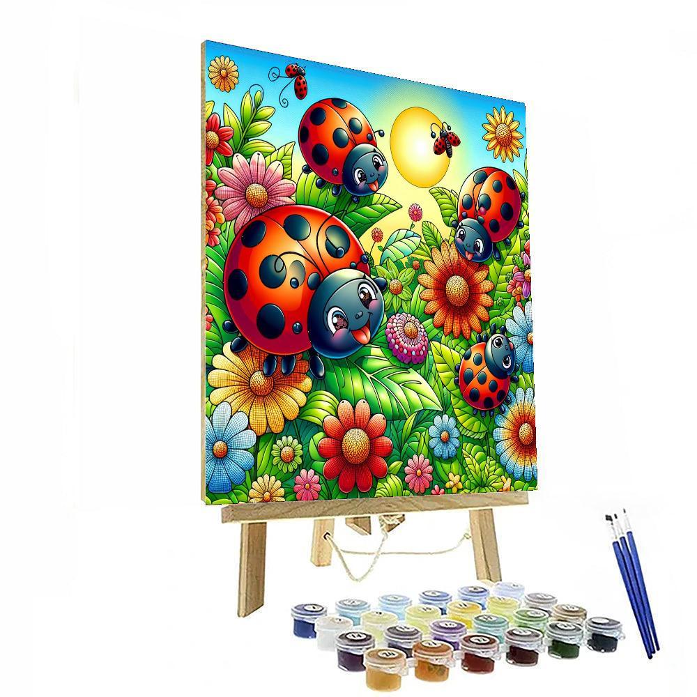 Lively Ladybug Adventures Paint By Numbers