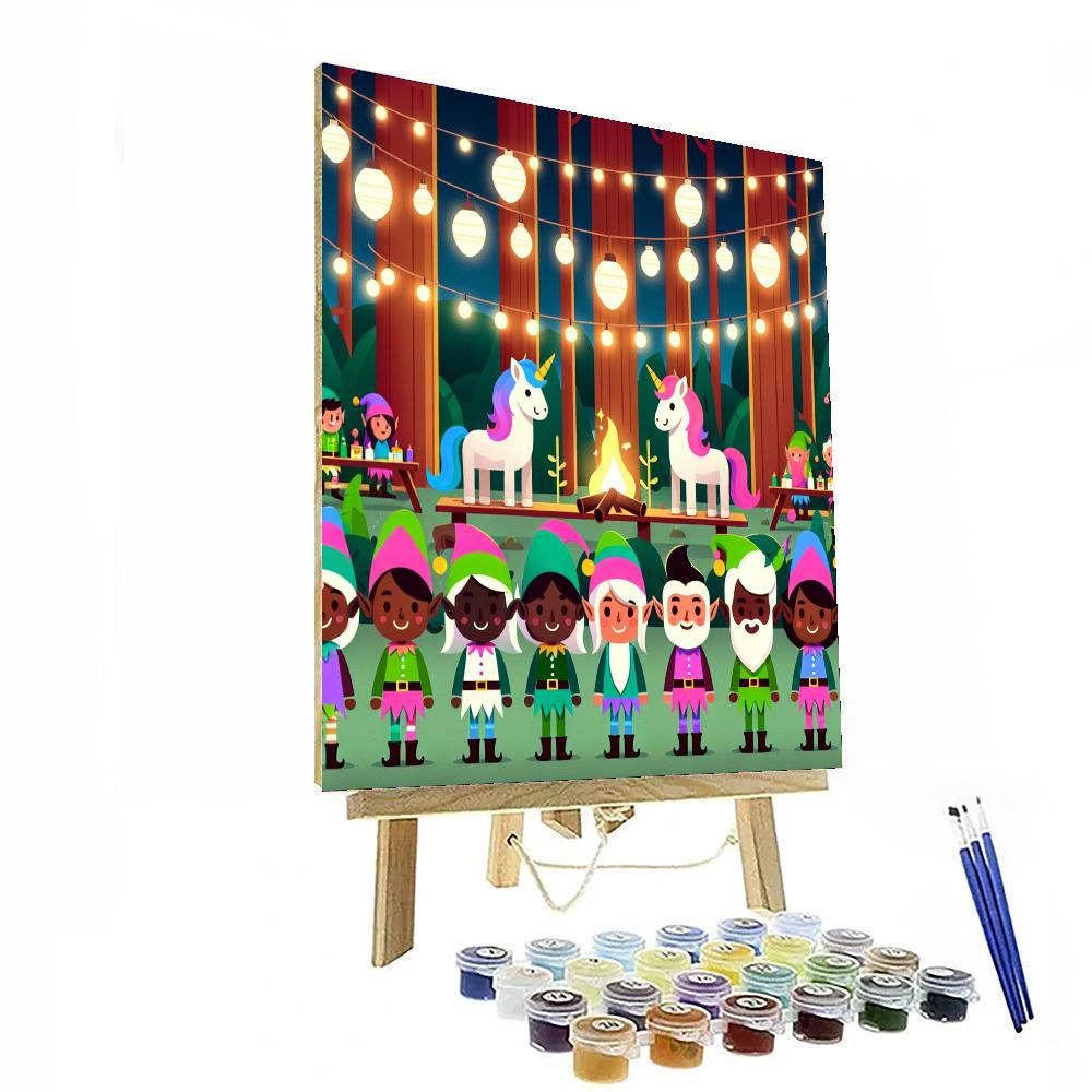 Fantasy Forest Festival Number Painting