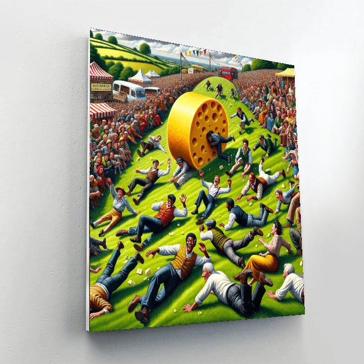 Cooper’s Hill Cheese Rolling Painting By Numbers Kit
