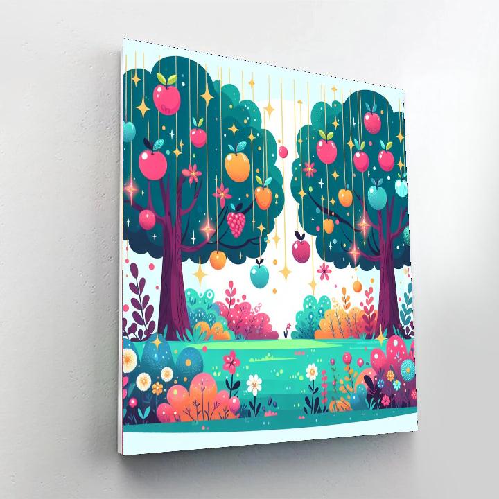 Magical Orchard Paint By Numbers