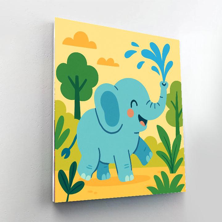 Happy Jungle Creatures Paint By Numbers