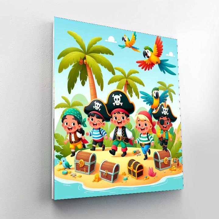 Pirate Adventure Treasure Hunt Paint By Numbers