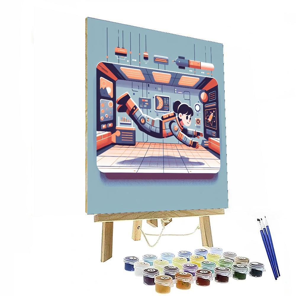 Astronaut Training Mission Painting Number Kit