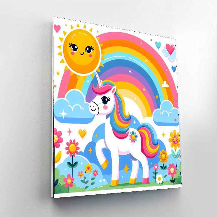 Sunny Day Unicorn Paint By Numbers Kits