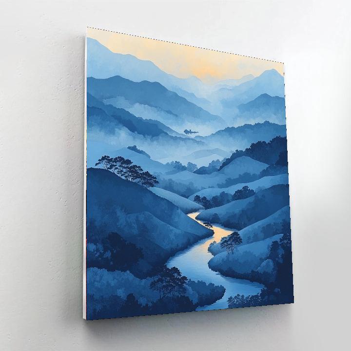 Utagawa Hiroshige Inspired Ebb And Flow Of Nature  Paint By Number