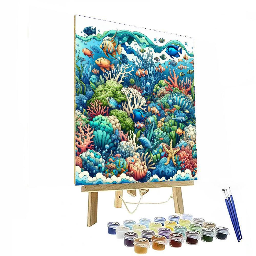 Aqua Marine Fantasy Paint By Color