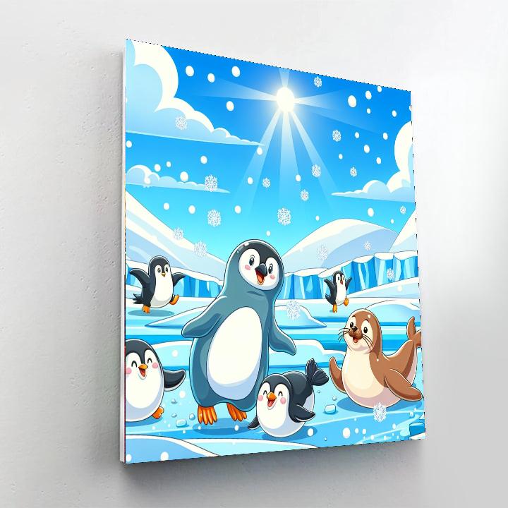 Frosty Arctic Friends DIY Paint By Numbers