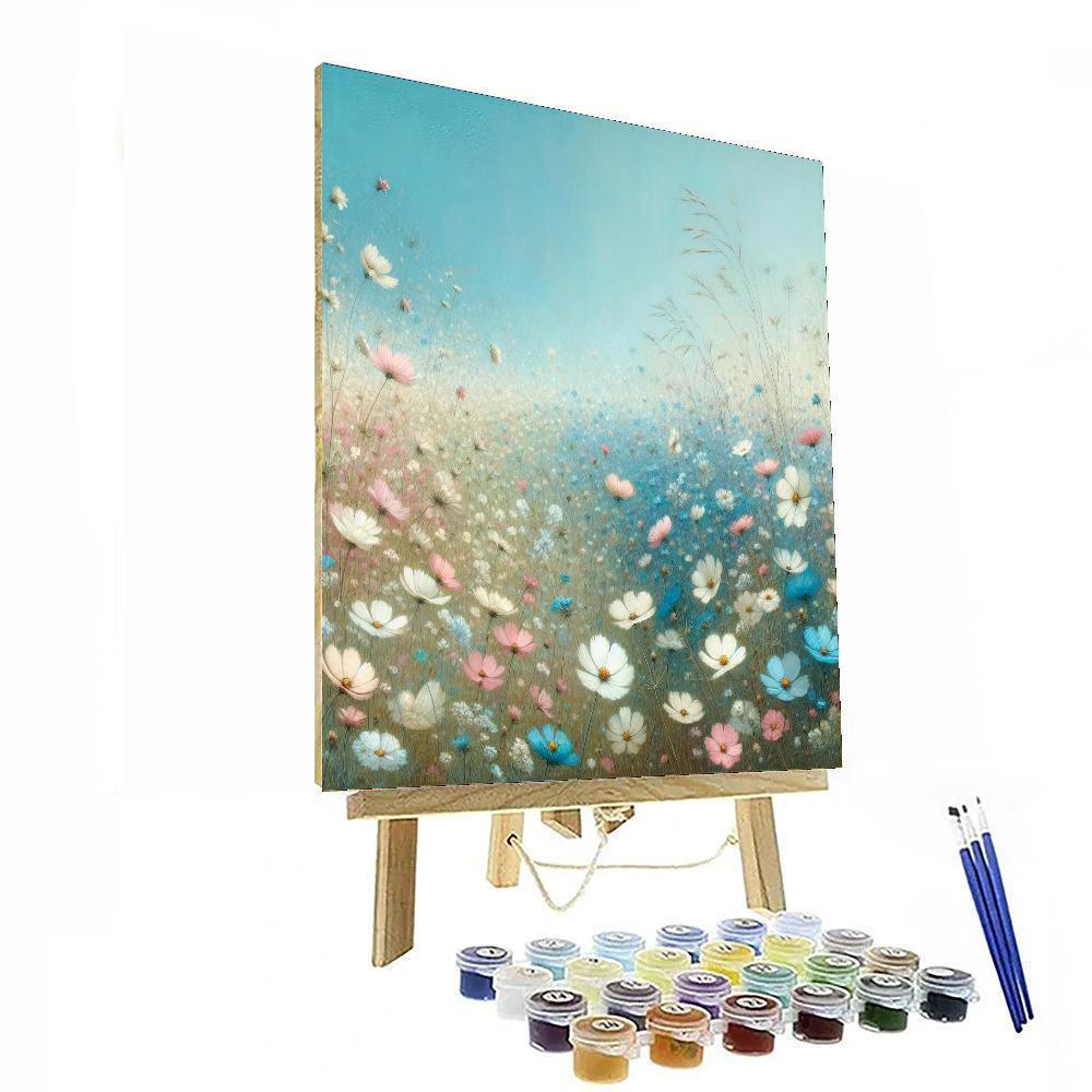 Peaceful Summer Meadow Painting Number Kit