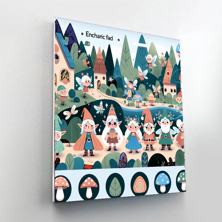 Enchanted Enclave Adventure Painting By Numbers Kit