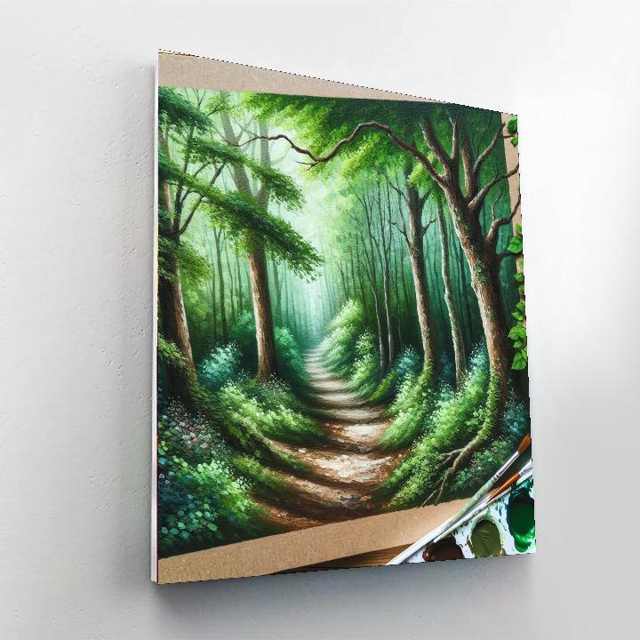 Enchanted Woodland Pathway Paint By Numbers