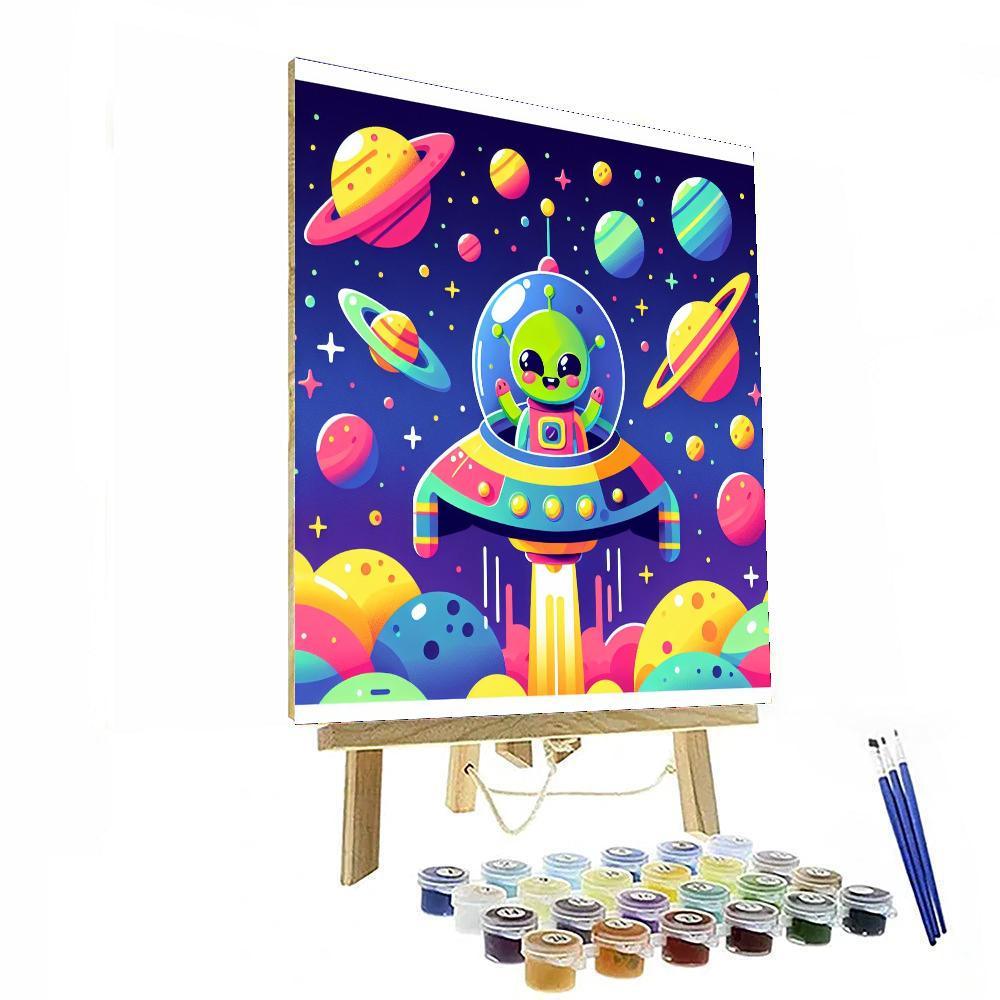 Funky Galaxy DIY Paint By Numbers