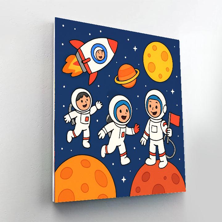 Celestial Space Mission Paint By Numbers
