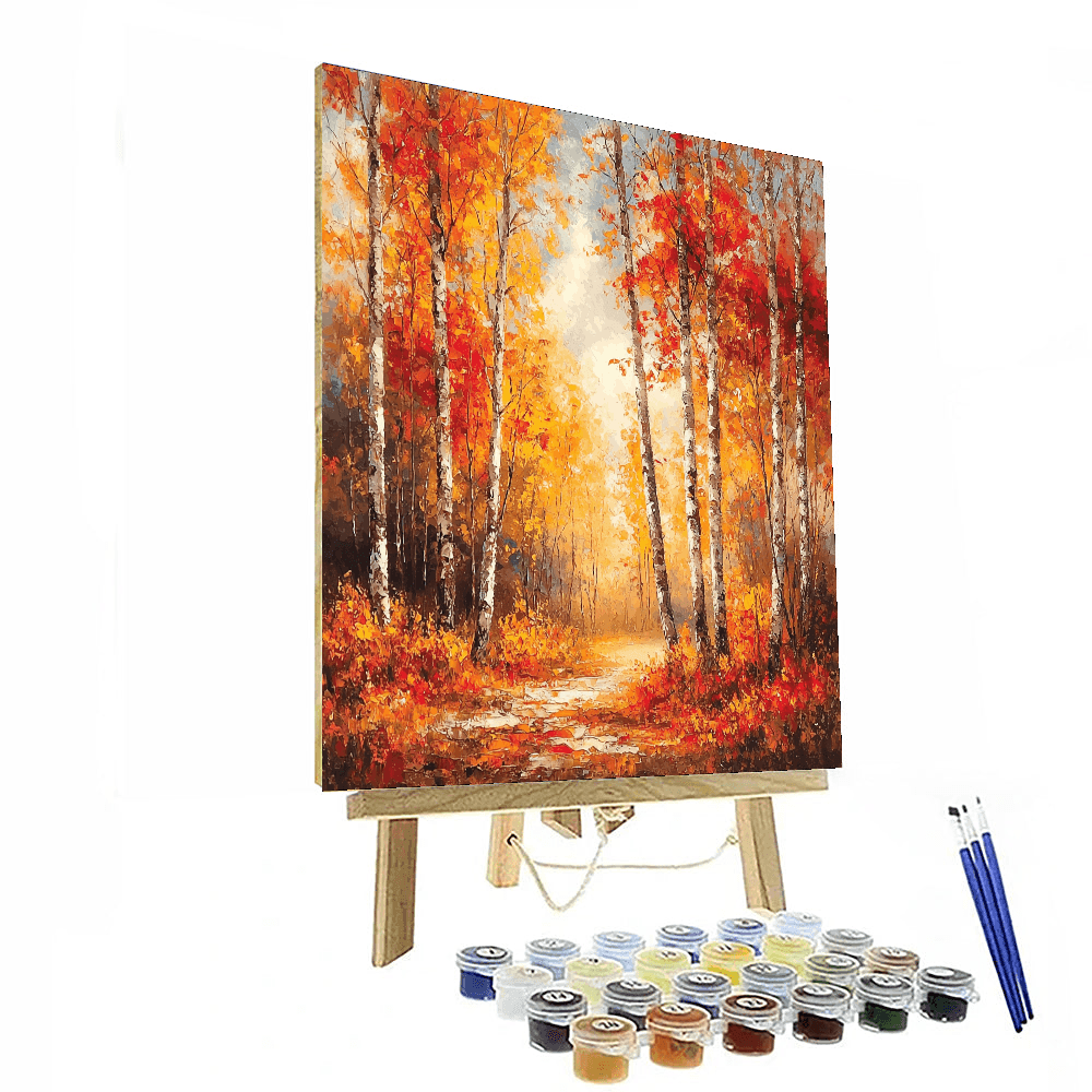 John Constable Inspired Embers Of Autumn  Paint By Color