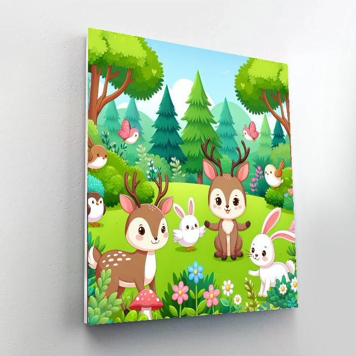 Joyful Nature Adventure Painting Number Kit