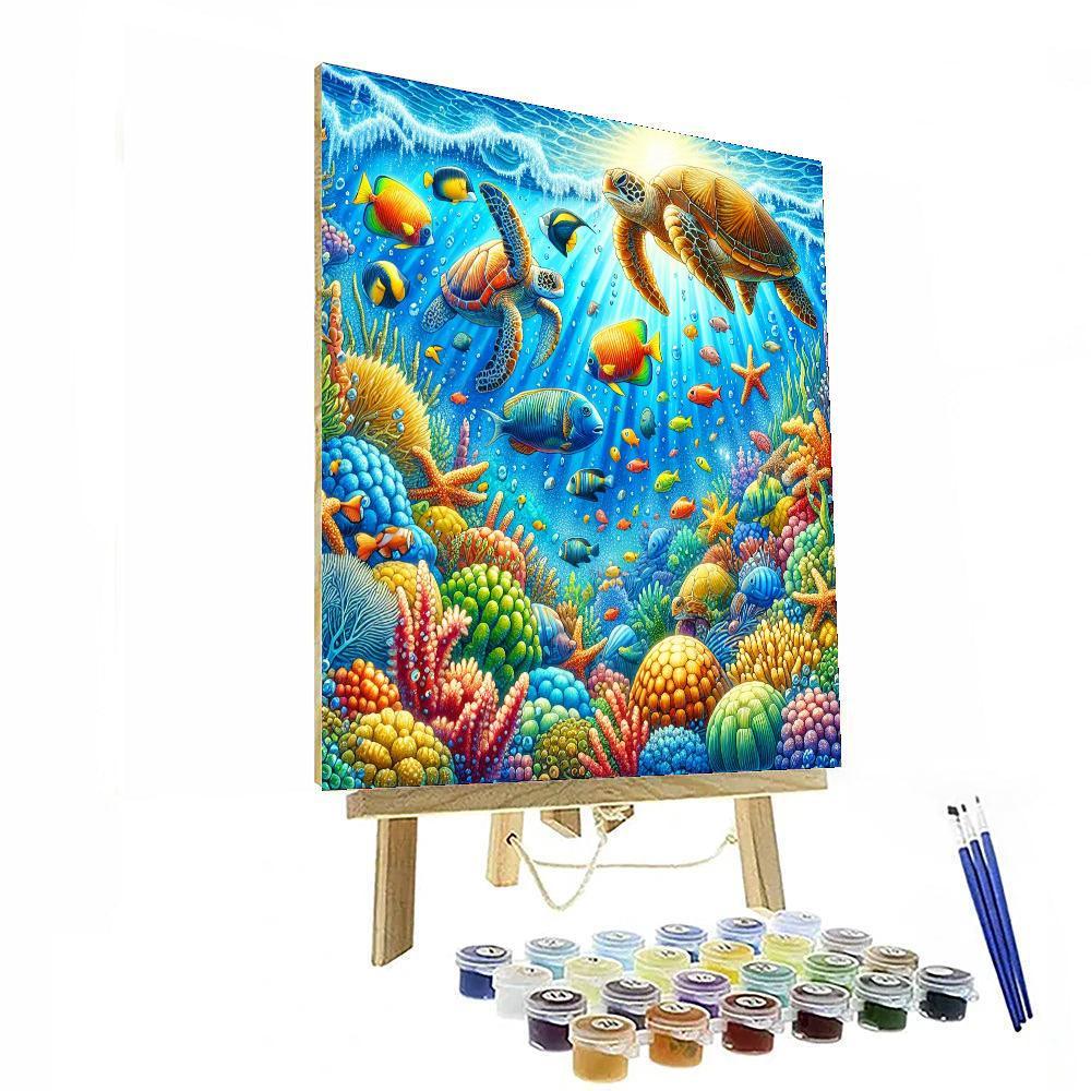 Playful Ocean Wonders Paint By Number