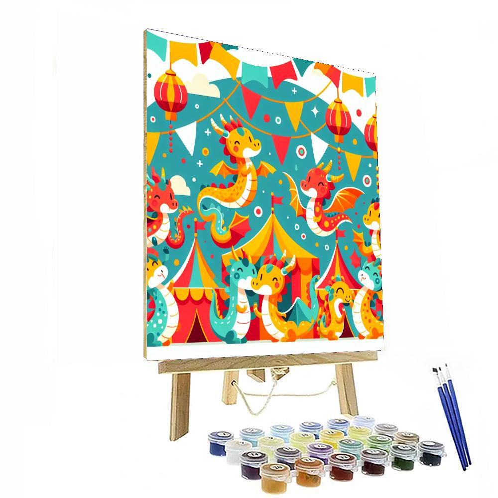 Dazzling Dragon Festival Paint By Numbers Kits