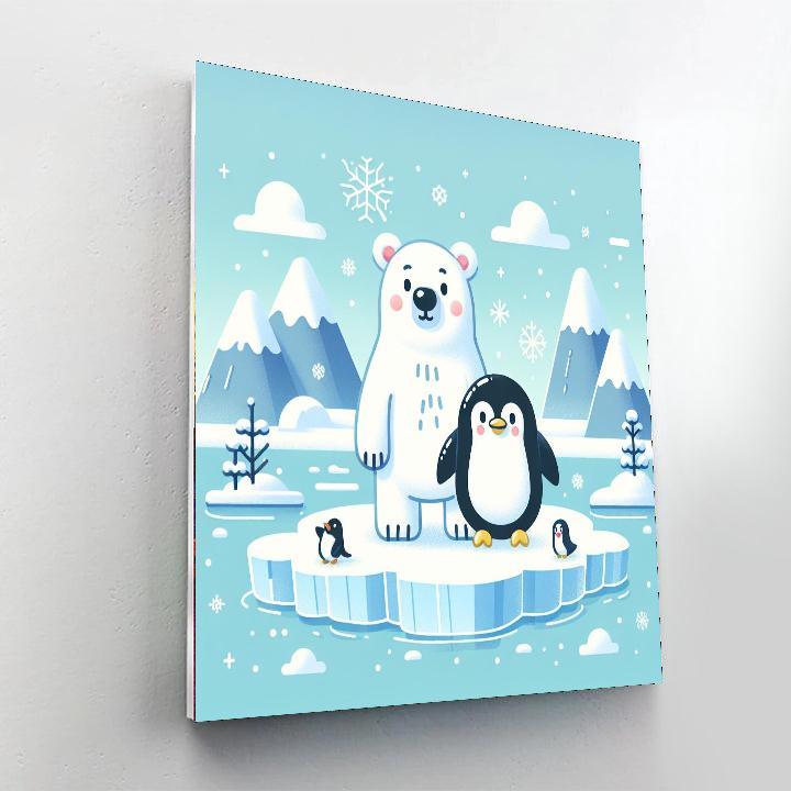 Polar Ice Adventure Paint By Numbers Art