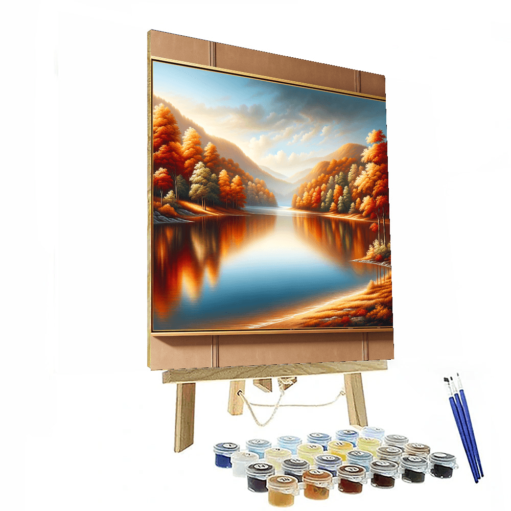 Quiet Autumn Reflections Painting Number Kit
