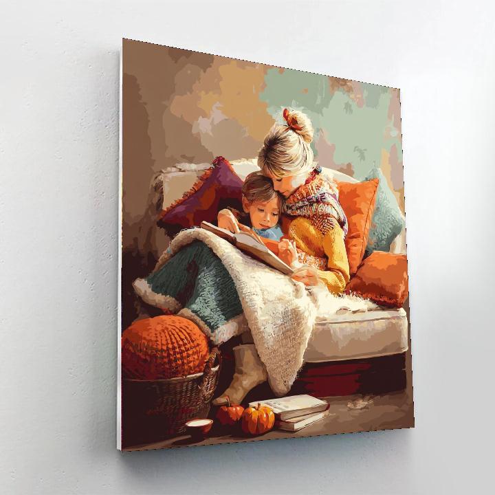 Cuddles On The Couch Paint By Numbers Art