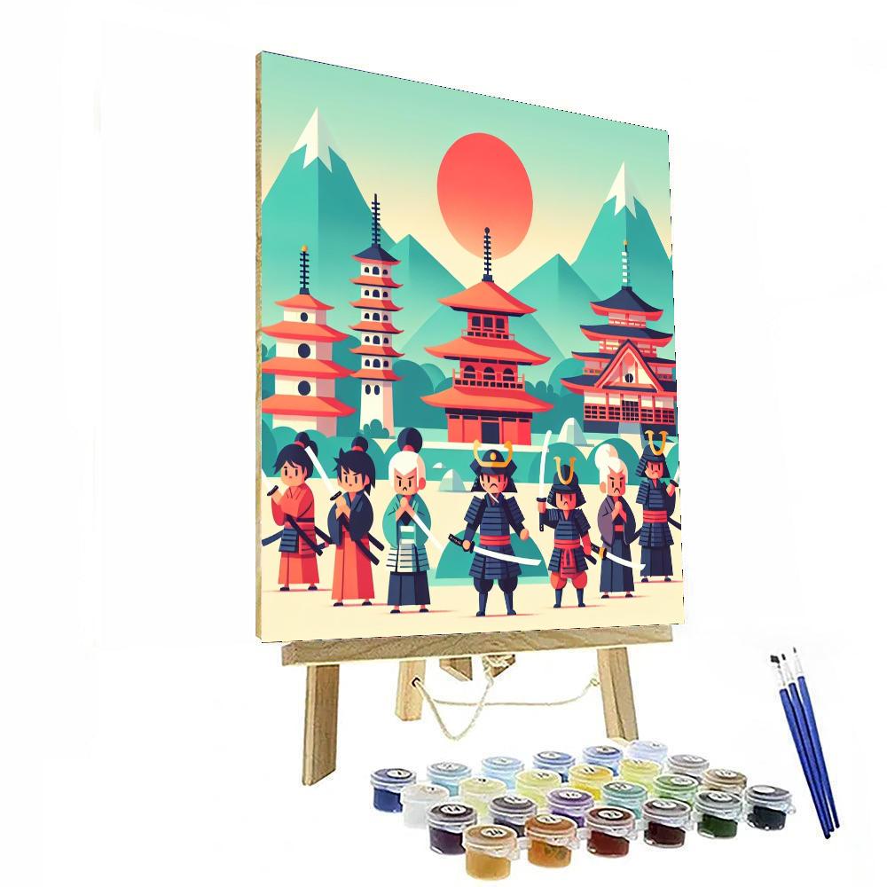 Historic Samurai Adventure Paint By Numbers Art