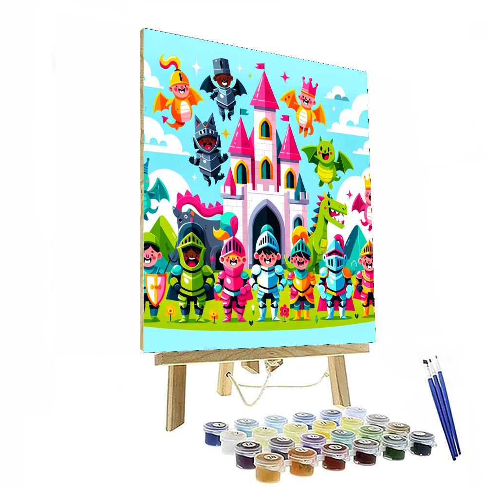 Creative Castle Construction Painting Number Kit