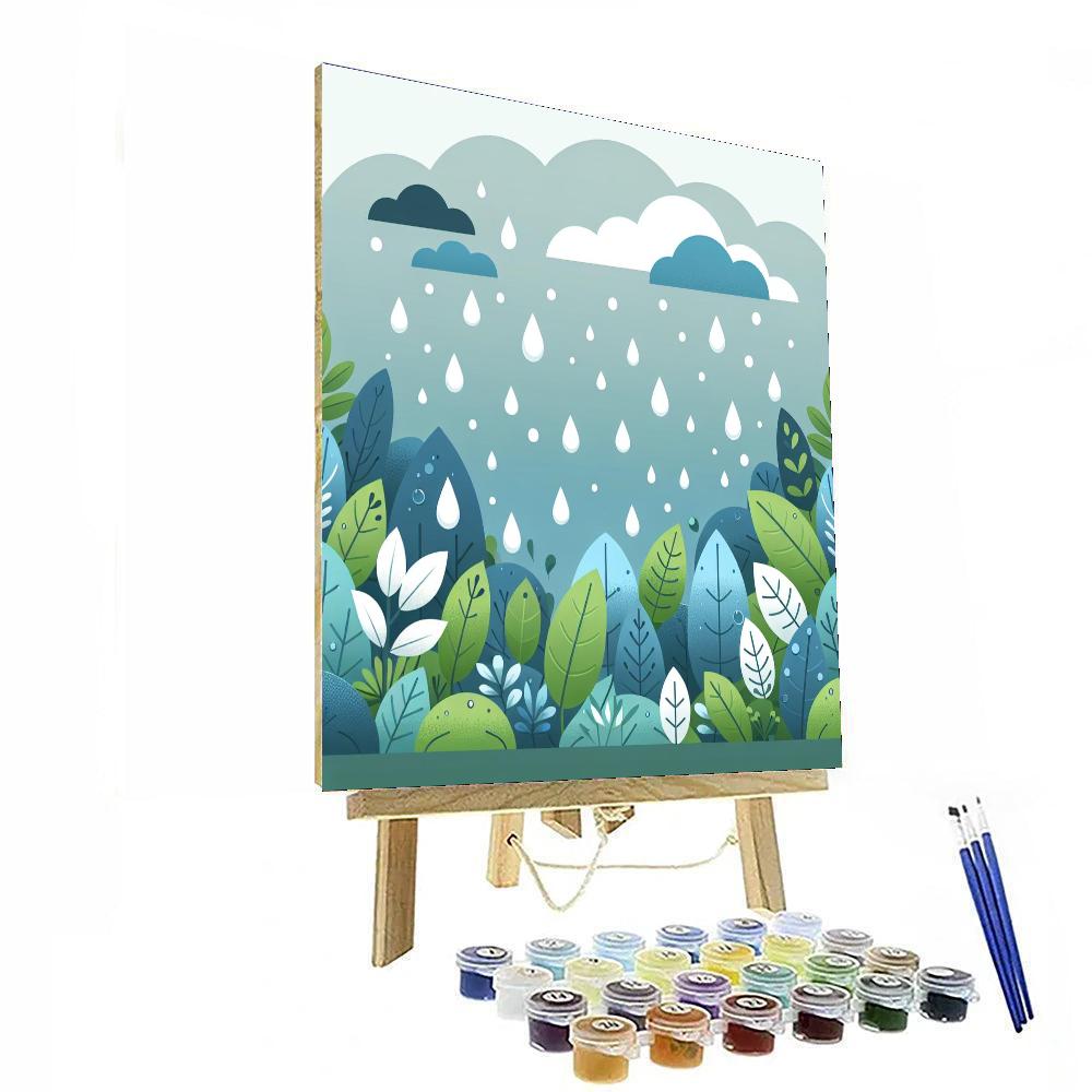 Radiant Rain Paint By Numbers Art