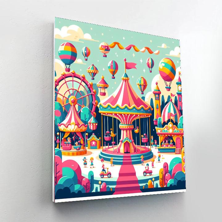 Fairground Festival Fun Paint By Number