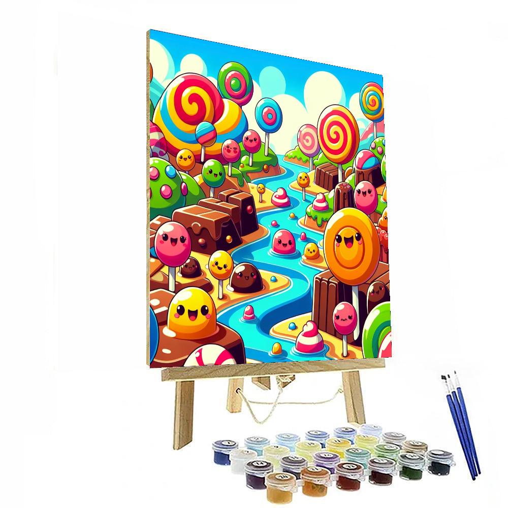 Creative Candy Land Adventure Number Painting