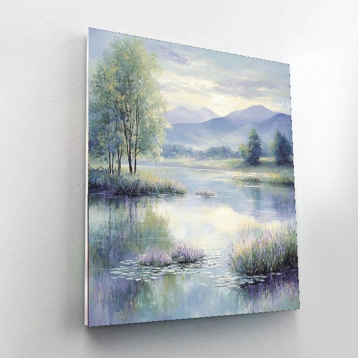 Claude Monet Inspired Monet's Dewy Morning  DIY Paint By Numbers