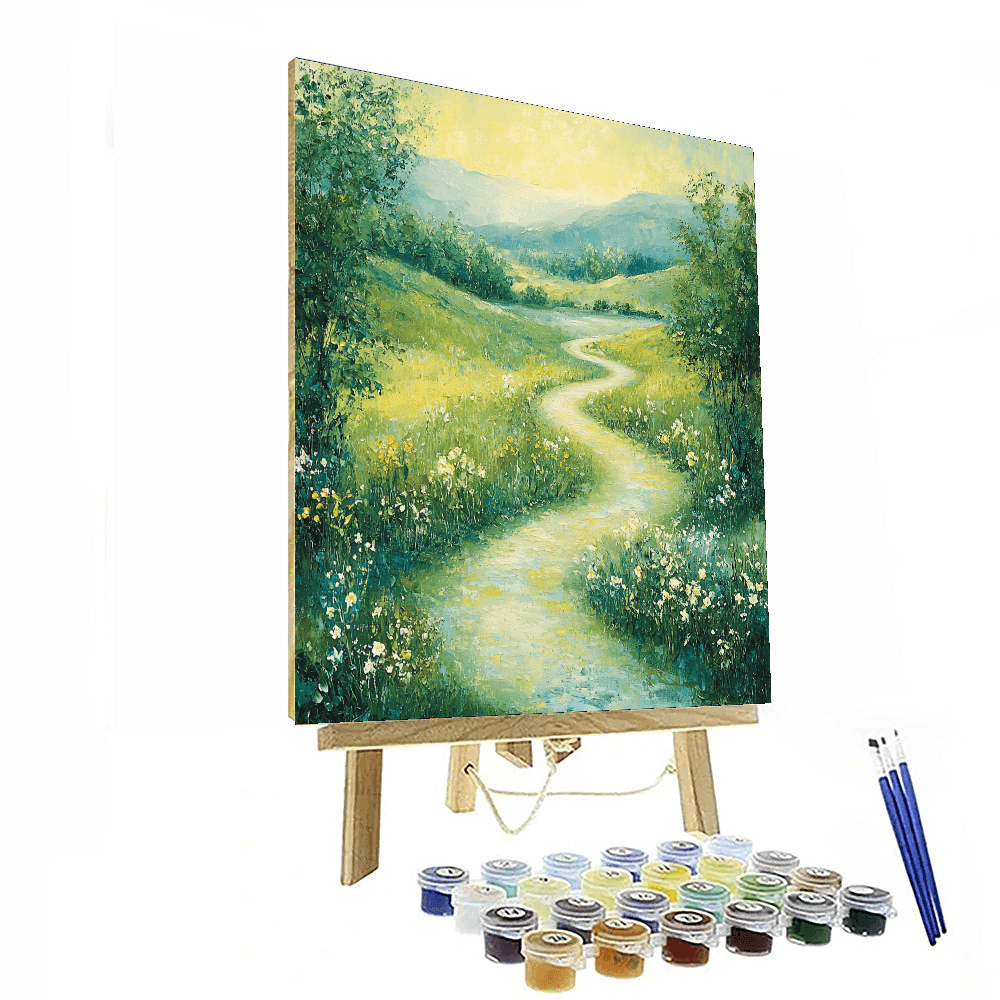 Vincent Van Gogh Inspired Pathway To Tranquility  Paint By Color