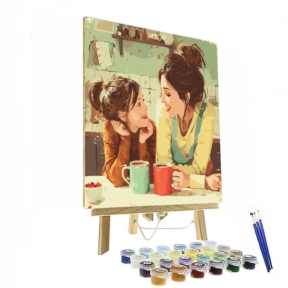 Morning Coffee Conversations Paint By Color