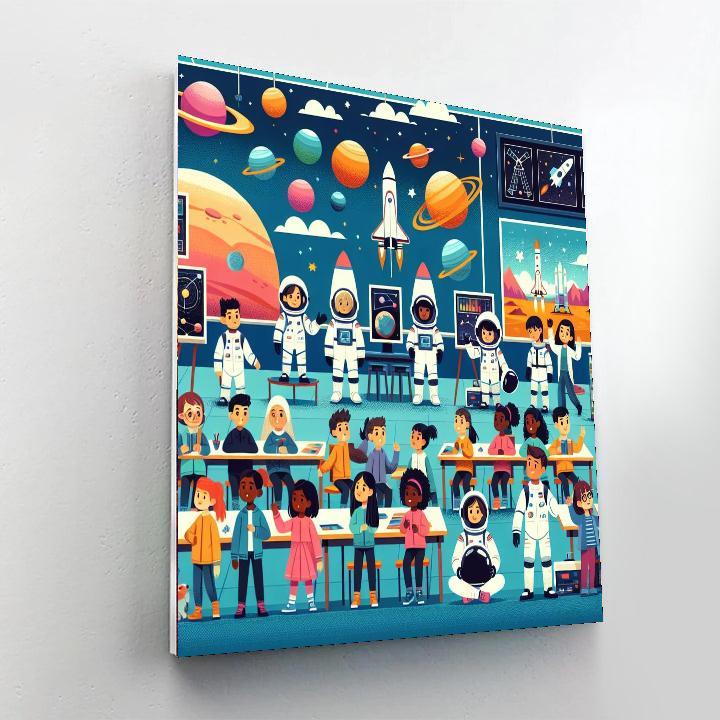 Astronaut Training Camp Painting Number Kit