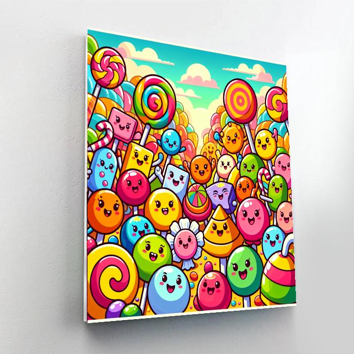 Bright Candy Adventure Paint By Number