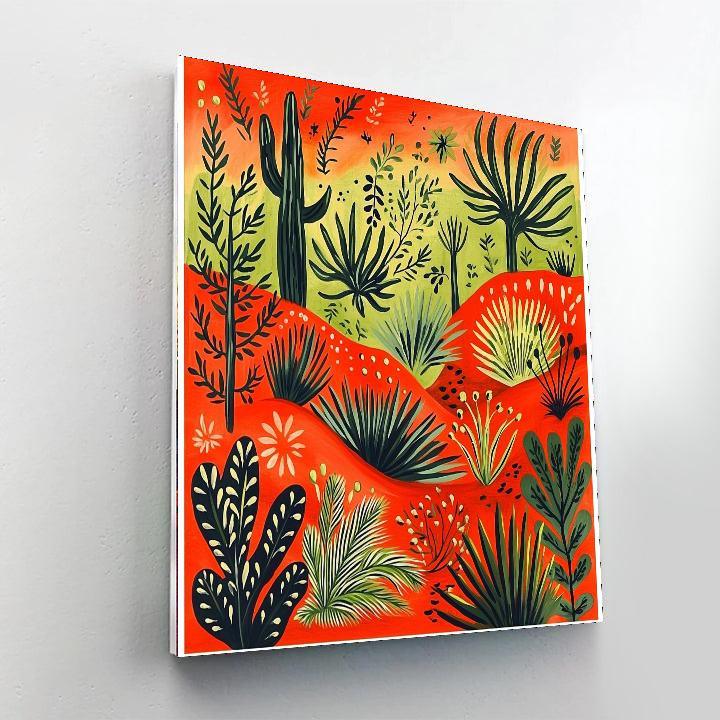 Frida Kahlo Inspired Symbolic Wilderness  Painting By Numbers Kit