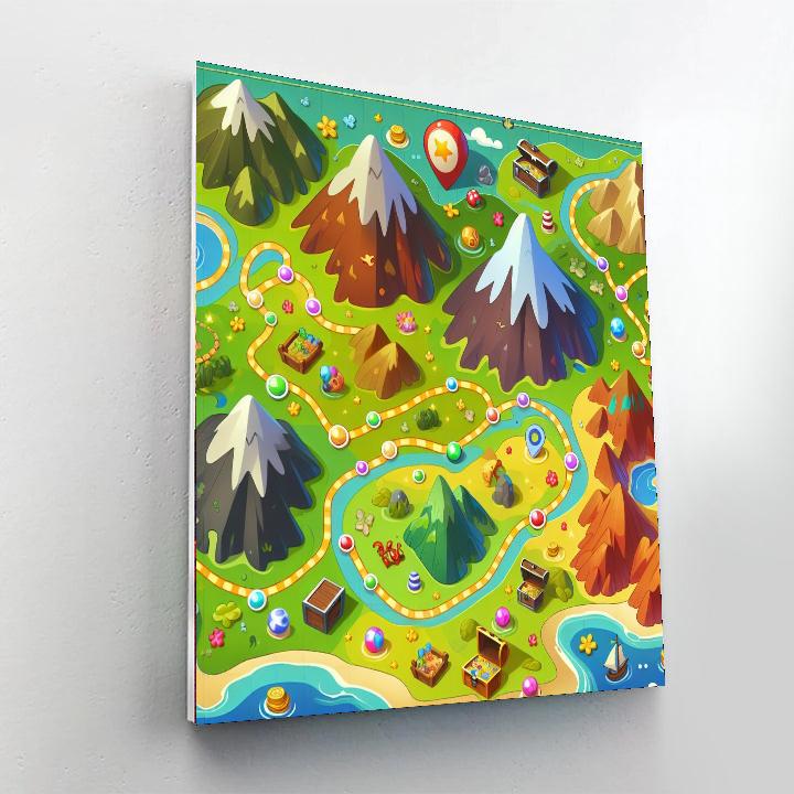 The Great Treasure Map DIY Paint By Numbers
