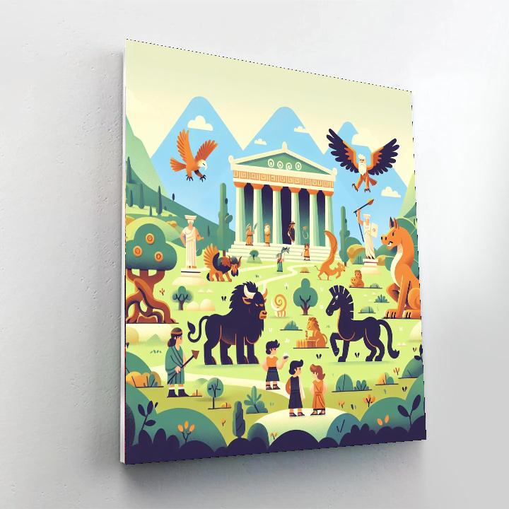 Ancient Greek Adventure DIY Paint By Numbers