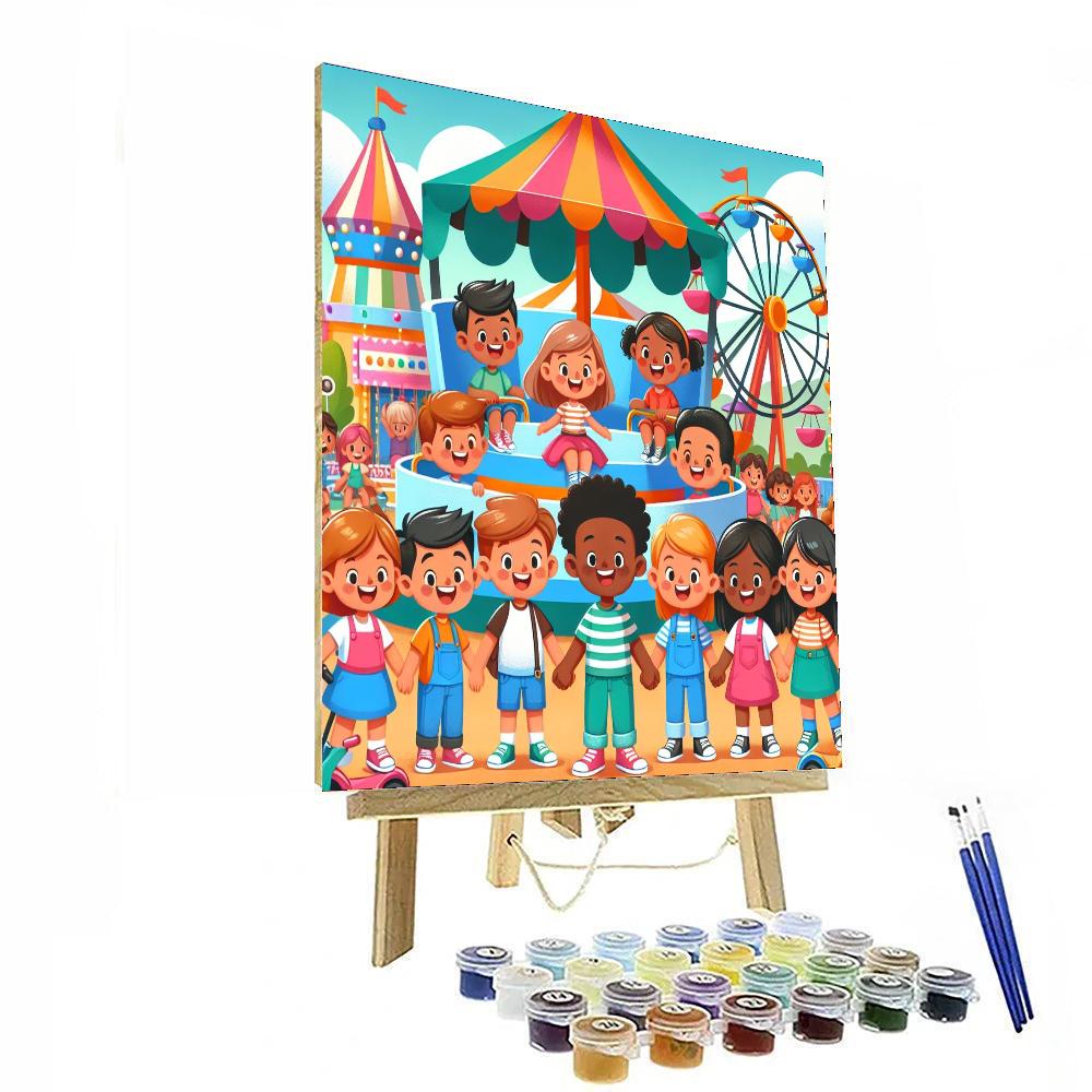 Joyful Adventure Park Painting Number Kit