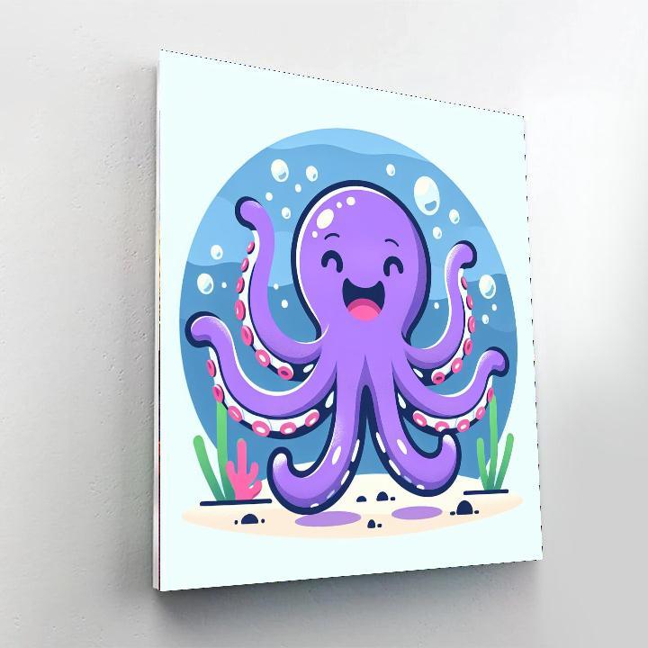 Happy Octopus Adventure Paint By Number