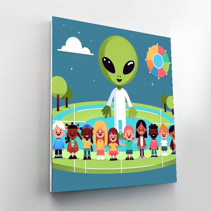 Alien Encounters Paint By Color
