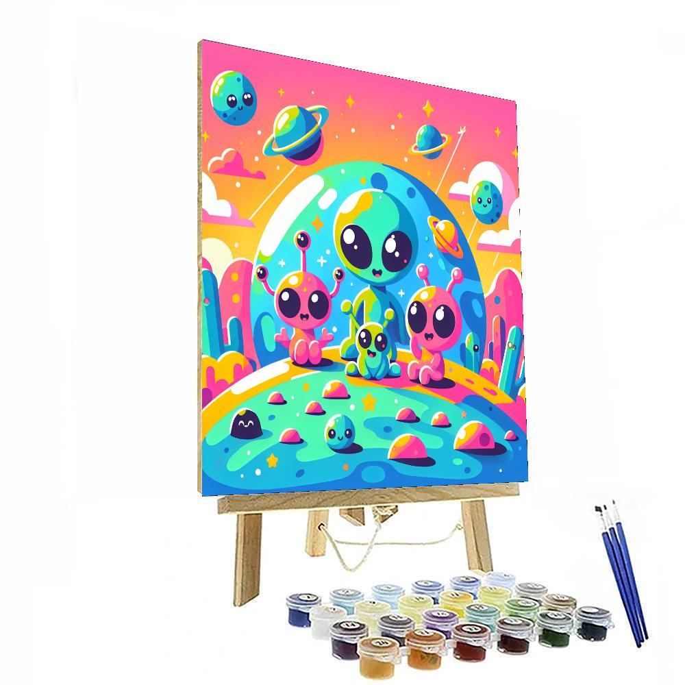 Fantastic Adventures With Aliens Numbered Painting Kits