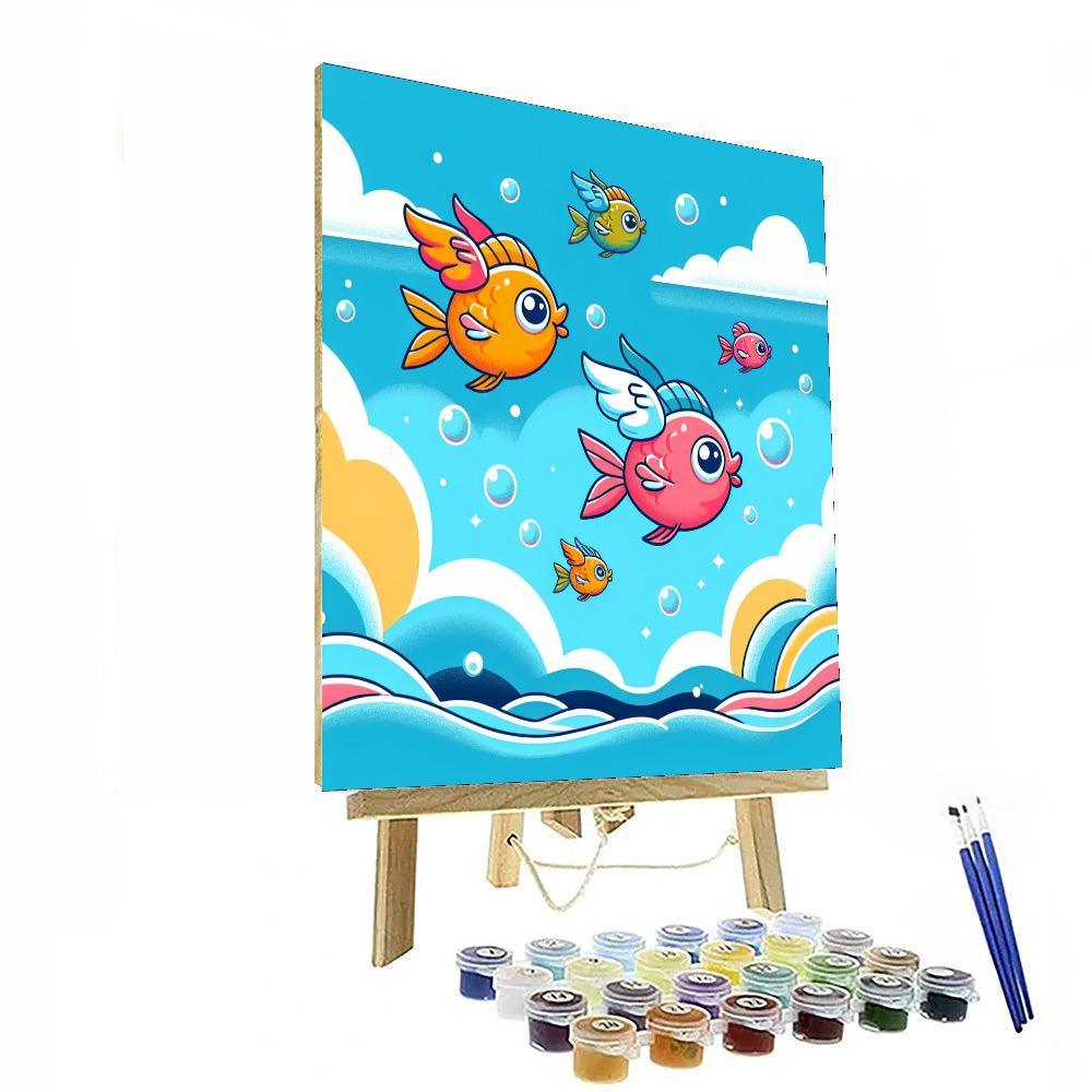 Fantastic Flying Fish Paint By Numbers Kits