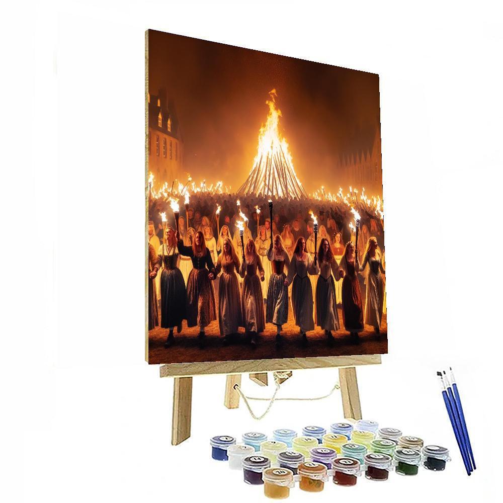 Celtic Fire Festival - Scotland Painting Number Kit