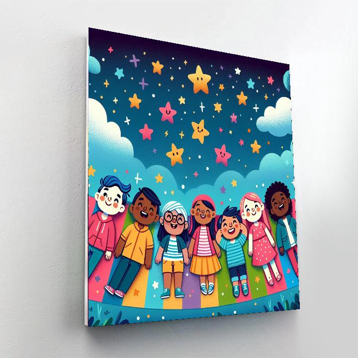 Dreamy Starry Night Adventure DIY Paint By Numbers