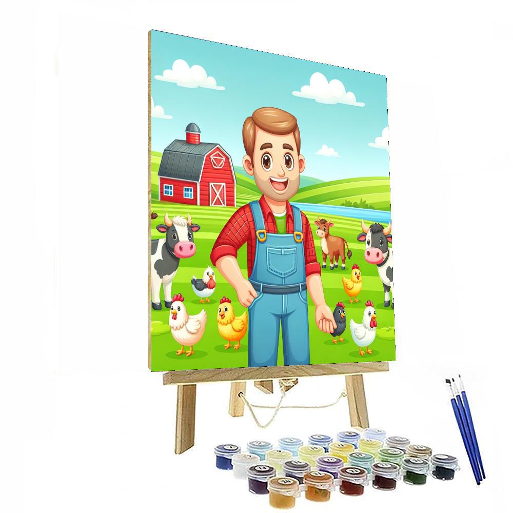 Bright Farm Fun Paint By Numbers Art