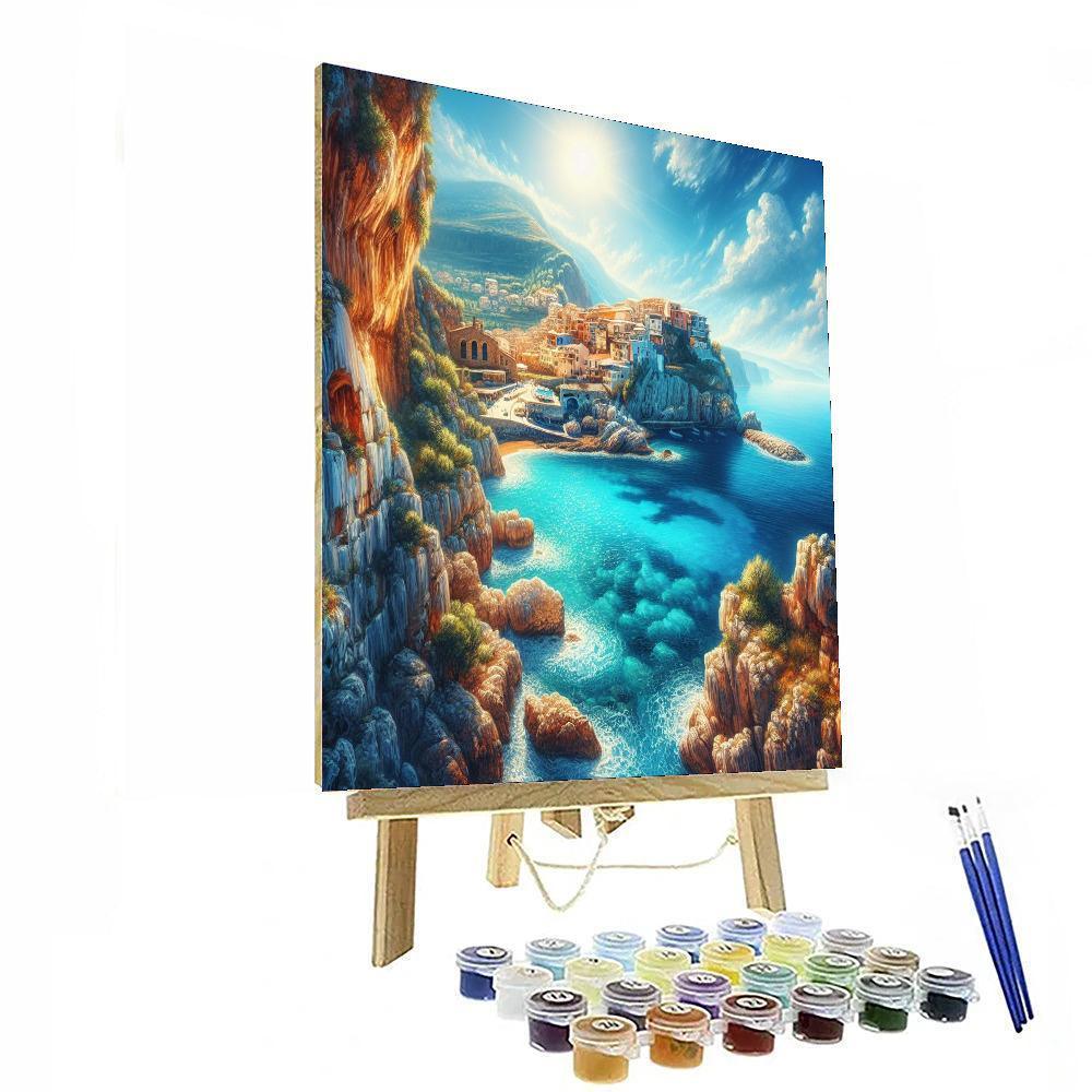 Azure Waters Of Amalfi Numbered Painting Kits