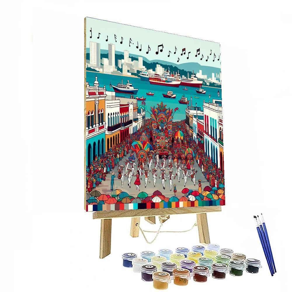 Carnaval De Veracruz - Mexico Number Painting