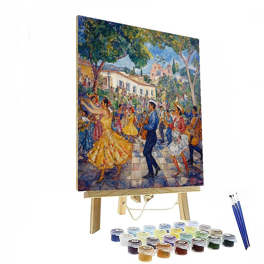 Diego Rivera Inspired Cultural Folklore Celebration  Paint By Numbers