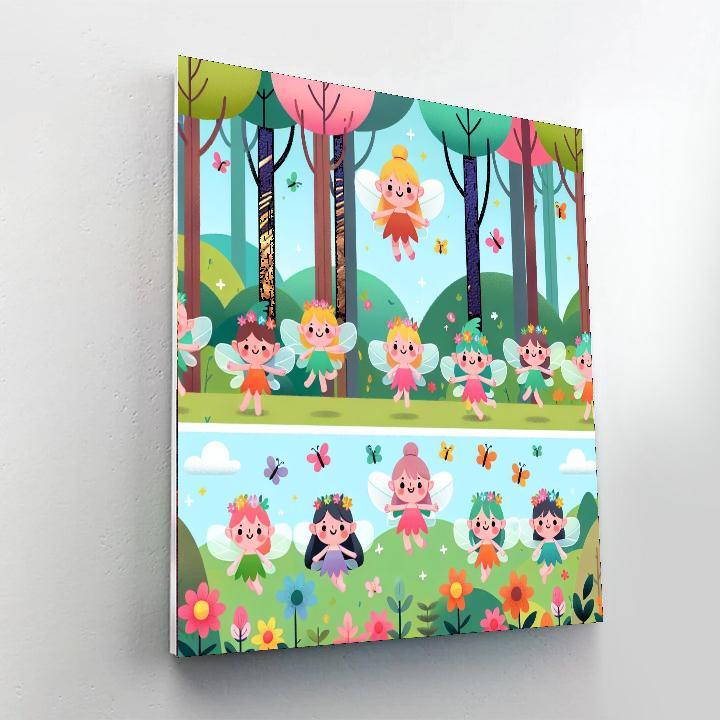 Woodland Fairy Adventure Painting Number Kit