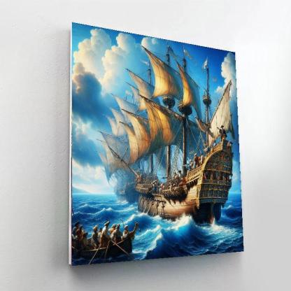 Historic Maritime Expedition Paint By Number